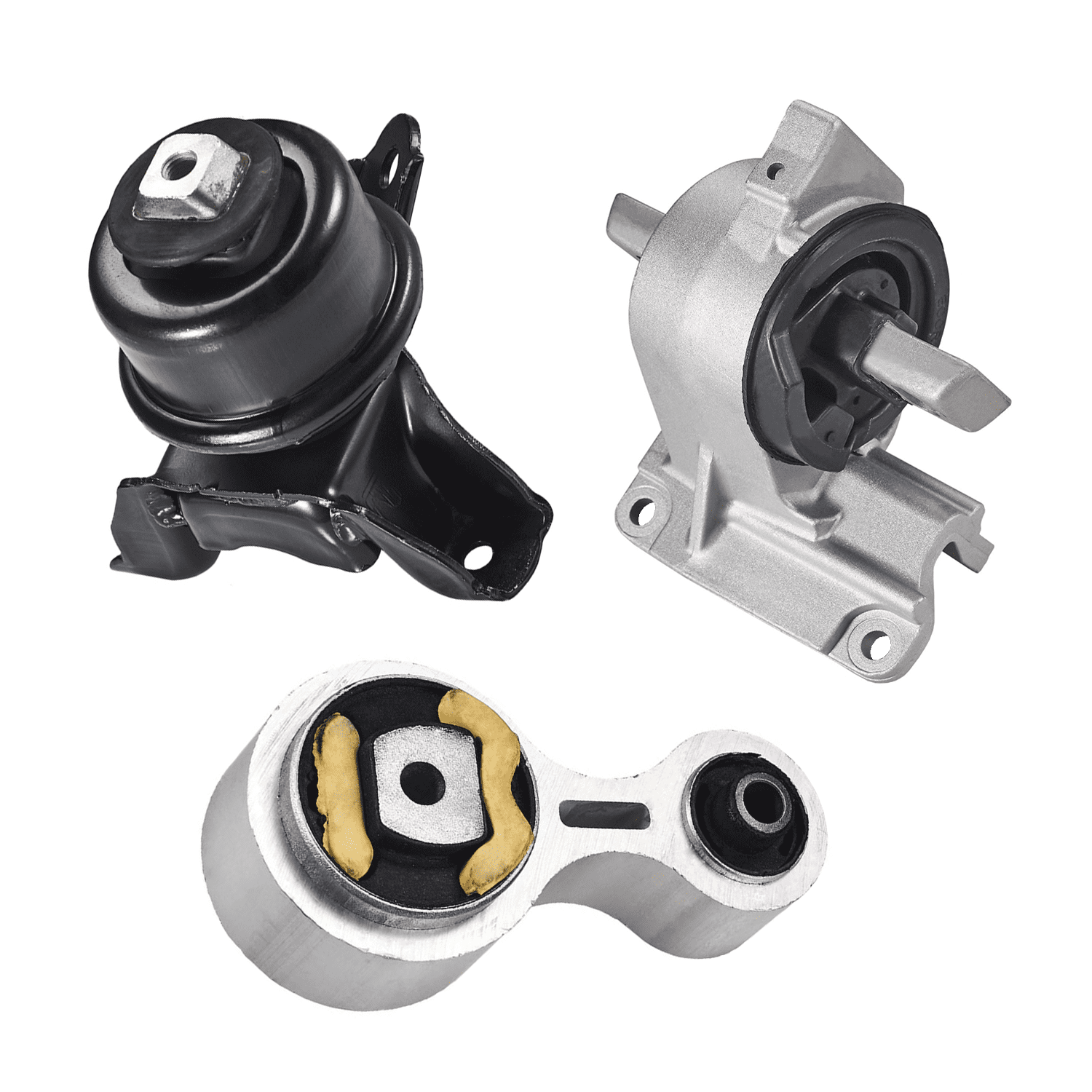 Set of 3 ISA Engine Motor Mounts Compatible with 2006-2009 Ford