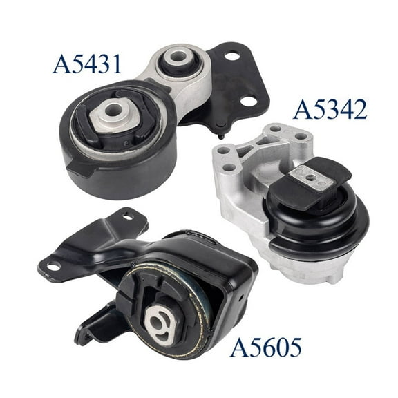 Set of 3 ISA Engine Motor & Trans Mount for 2007-2010 Ford Edge 2007-2010 Lincoln MKX V6 3.5L Replacement For A5342,A5605,A5431