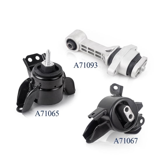 Set of 3 ISA Engine Motor & Trans Mount for 2014-2019 Kia Soul L4 1.6L 2.0L Replacement For A71065,A71067,A71093