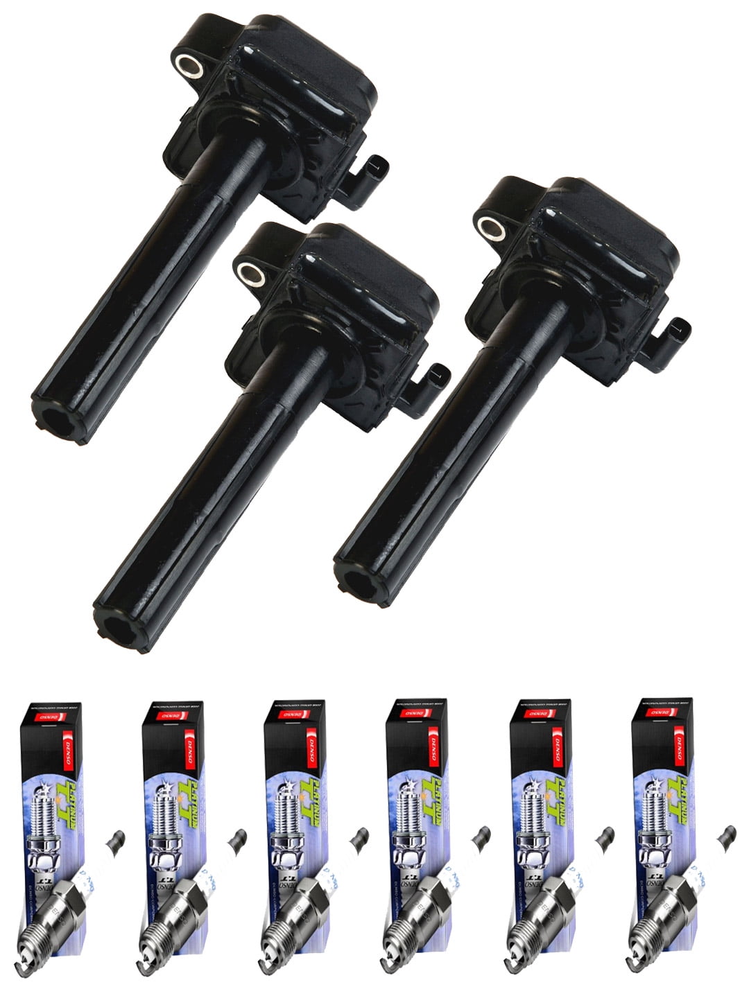 GTTC Performance 6-Pack Ignition Coils & Denso Spark Plugs Kit For ES300 RX300 Avalon Camry