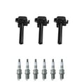 thumbnail image 1 of Set of 3 ISA Ignition Coils and 6 NGK Spark Plugs Compatible with 1999-2003 Toyota Solara 3.0L V6 2959cc -ci Replacement for UF155, 1 of 1