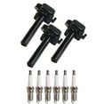 thumbnail image 1 of Set of 3 ISA Ignition Coils and 6 Spark Plugs Compatible with Toyota Solara 1999-2003 3.0L V6 2995cc -ci  Replacement for UF155, 1 of 1