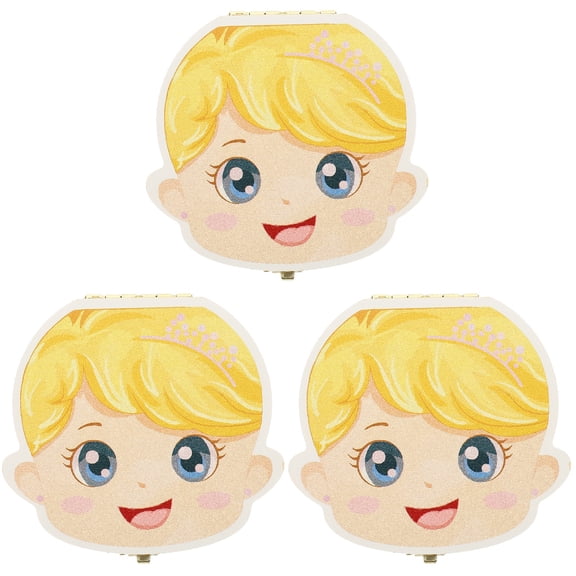 Set of 3 Infant Teeth Case Kid Gift Baby Teeth Organizer Household Baby Teeth Container Kids Holder Child Newborn