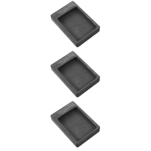 Set of 3 Inkslab for Drawing Automatic Shelve Lids Student Black