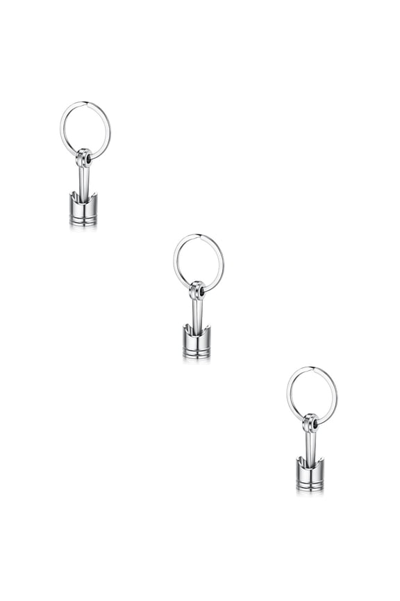 Auto Piston Keyfob 3Pcs Stylish Metal Accessory for Any Occasion