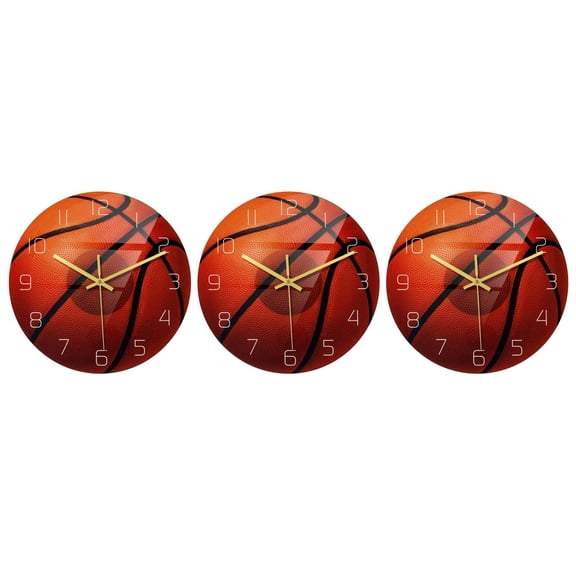 Set of 3 Large Digital Wall Clock Decorative Child Office