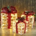 thumbnail image 1 of Set of 3 Lighted Gift Boxes Christmas Decorations, Clear Acrylic Pre-lit Present Boxes, Christmas Home Gift Box Decorations, 1 of 7