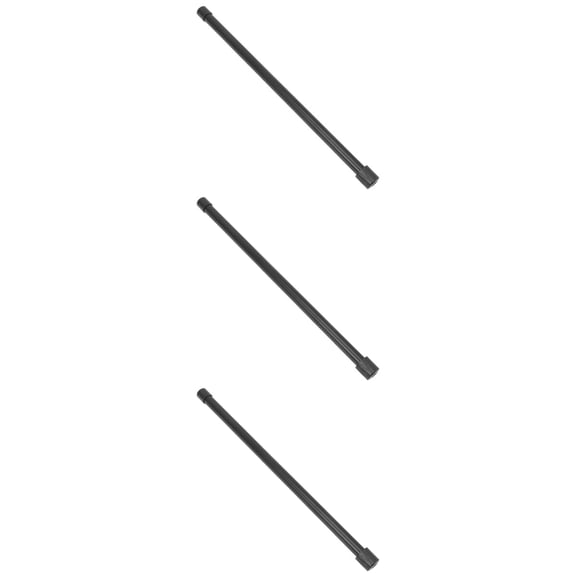 Set of 3 Lighting Accessories Dimmable Lamp Extendable Pole Pendant Lights Work Black