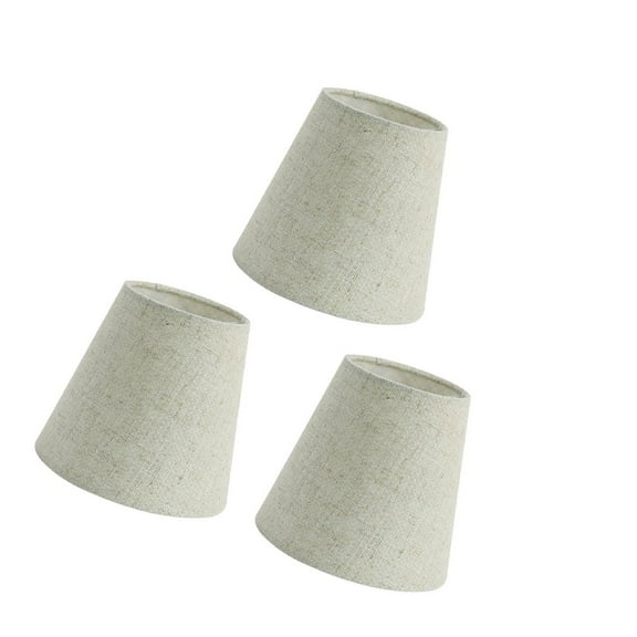 Set of 3 Lighting Cover Clip On Chandelier Shades Elegant Chandelier Lamp Covers PVC Fabric Texture Chandelier Lamp Shade