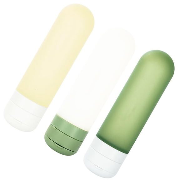 Set of 3 Liquid Storage Containers Practical Silicone Refillable Lotion Bottle