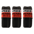 thumbnail image 1 of MASSFX 13x5.00-6 front or rear Turf Tire for outdoor power equipment and lawn mowers, 4-Ply with rectangular tread for excellent traction and easy cleaning, Non-highway use only, 13/5-6,13x5x6  3Pack, 1 of 8