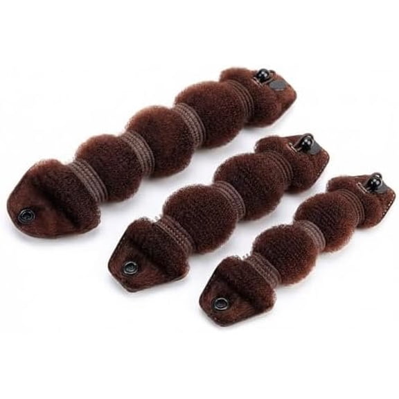 Set of 3 Magic Hair Styler Hair Donut Bun Ring Styler Hair Bundle Maker Hair Styling Accessories Hair Braiding Tool(1 Large+2 Small)