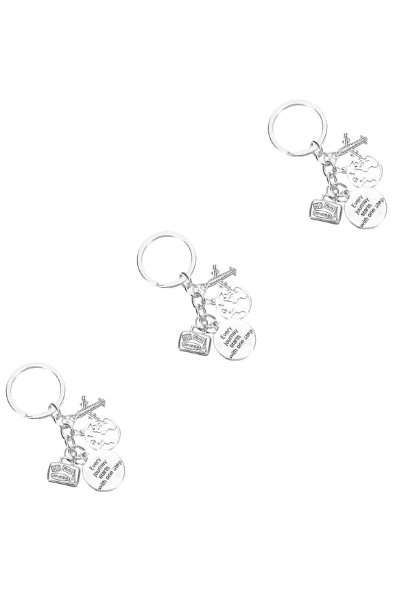 Airplane Keychain Travel Lightweight Portable Decor 3Pcs