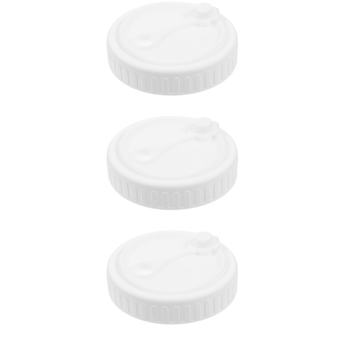 Set of 3 Mason Cup Lids Wide Mason Jar Lids with Straw Hole Mason Jar
