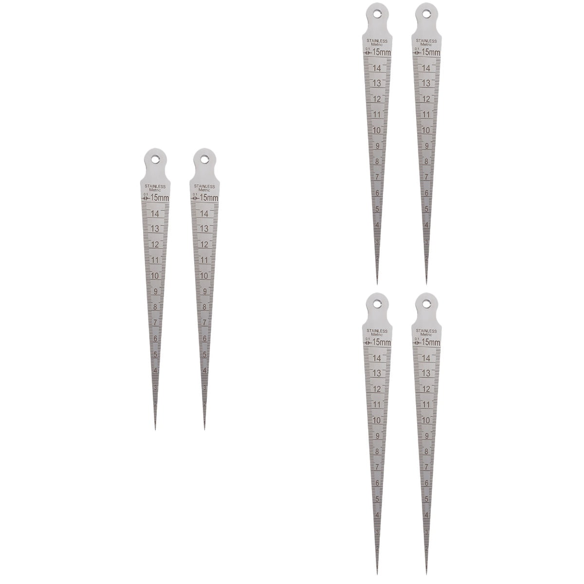 Set of 3 Metric Tape Measure Gauge Guitar Gap Aperture Ruler Taper ...