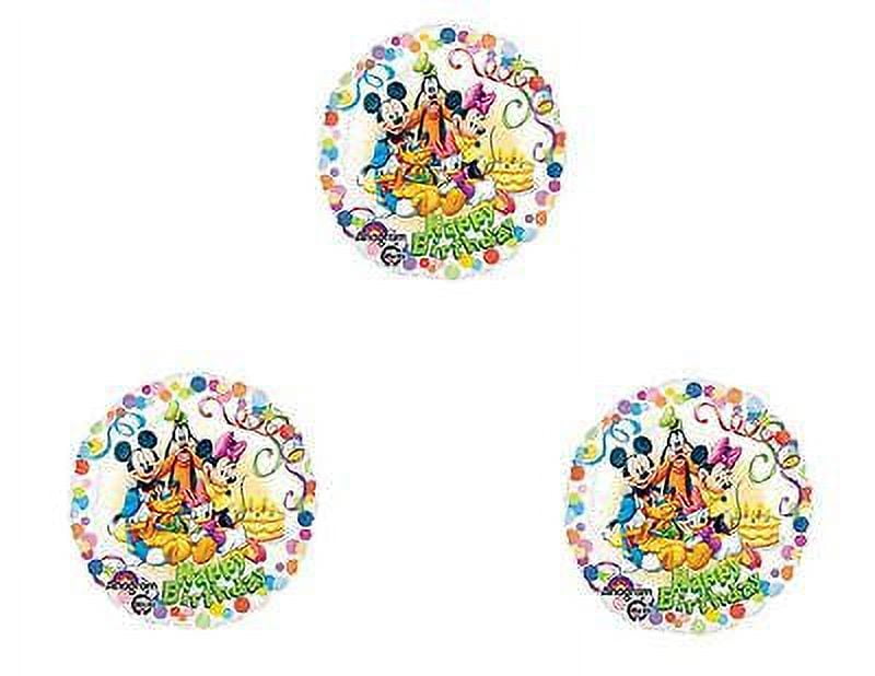 Set of 3 Mickey Mouse Clubhouse Happy Birthday Party Balloons Decorations