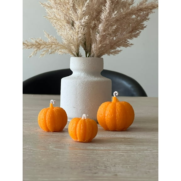 Set of 3 Mini Pumpkin Candles