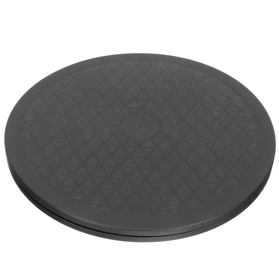 Set of 3 Mini Rotary Turntable Instant Use Turntable 25x25cm Black