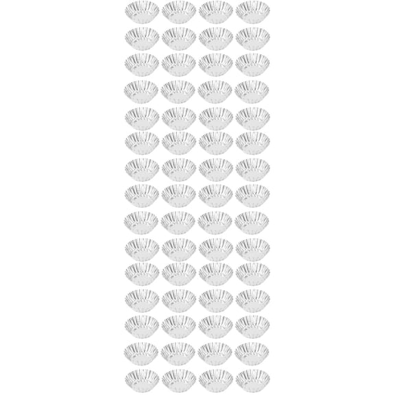 Set of 3 Mini Tartlet Cases Pans Tin Baking Cups 7.00X7.00X2.00CM Silver