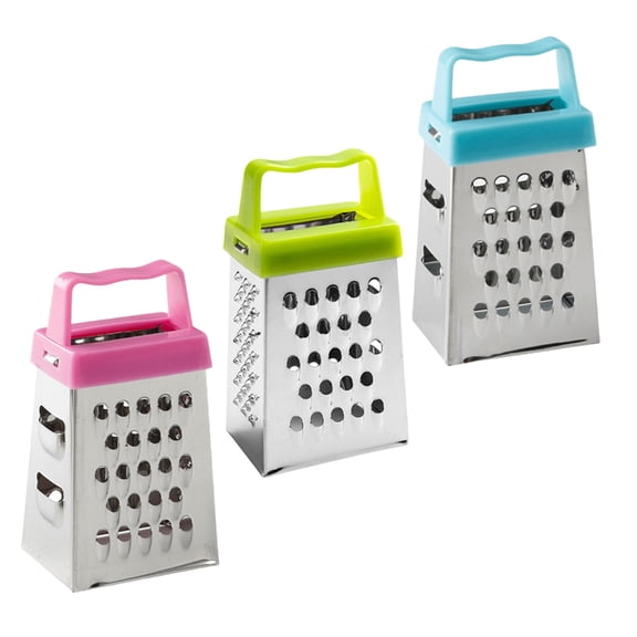 Set of 3 Miniature Square Graters Easy to Clean Kitchen Cheese Grater