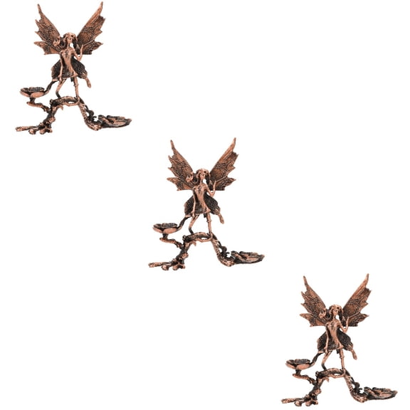 Set of 3 Modern Angel Crystal Figurines for Indoor Decoration, Stylish Home and Office Space Accents