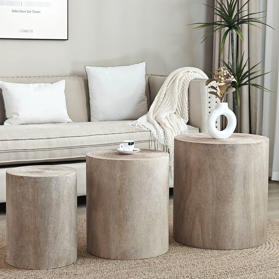 Set of 3 - Natural Tones - Dining Setting - Organic Ambiance