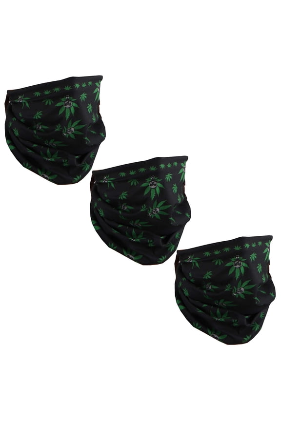 Set of 3 Neck Gaiter Seamless Face Mask Tube