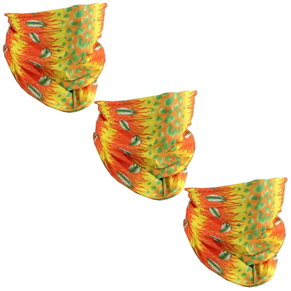 Motique Accessories Set of 3 Neck Gaiter Seamless Face Mask Tube for Adult Unisex