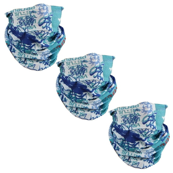 Motique Accessories Set of 3 Neck Gaiter Seamless Face Mask Tube for Adult Unisex.