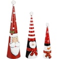thumbnail image 1 of Set of 3 Nested Christmas Icons Metal Statuary, 1 of 5