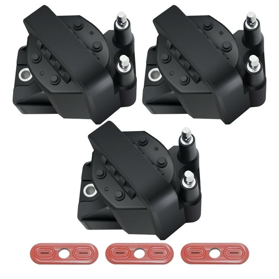 Set of 3 Ignition Coils for 1986-2005 Buick Cadillac Chevrolet Pontiac Allure LeSabre Impala 3.8L V6 DR39 5C1058 E530C D555