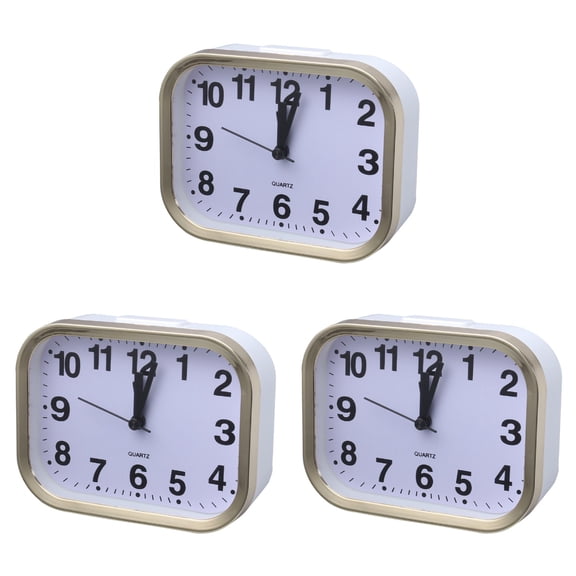 Set of 3 Non-ticking Clock Ascending Sound Alarm Child
