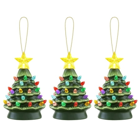 Mr Christmas - 5" Green Nostalgic Trees - Set of 3