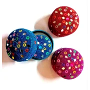 Set of 3 Ornate Christmas Handcrafted Trinket Box Asort Xmas Gifts Home Decor