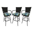 thumbnail image 1 of Set of 3 - Outdoor Indoor Counter 26" Bar Stool - Erin on Brown Frame, 1 of 3