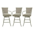 thumbnail image 1 of Set of 3 - Outdoor Indoor Extra Tall 34" Bar Stool - Erin on Beige Frame, 1 of 4