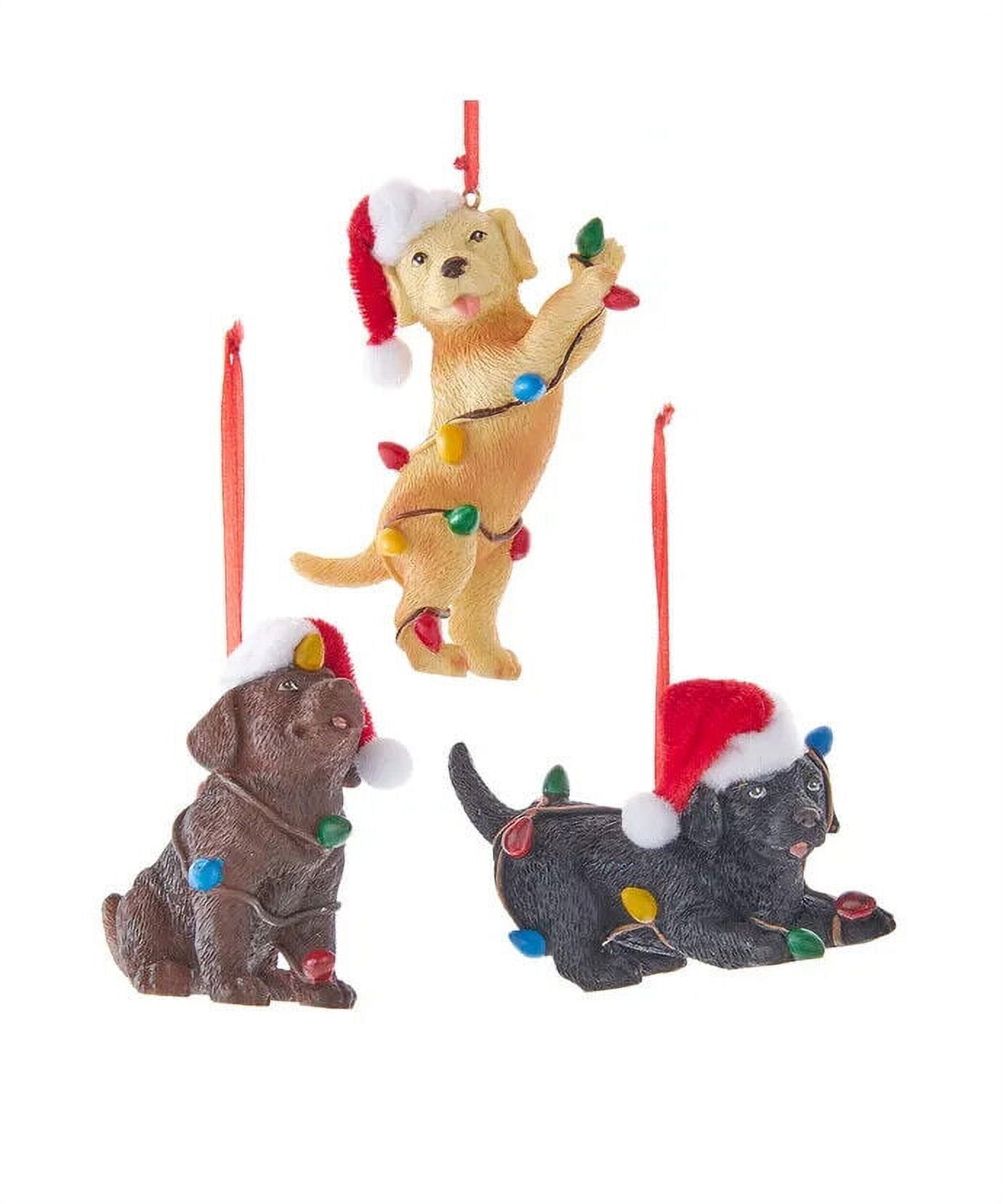 Set of 3 PLAYFUL PUPPY DOG Christmas Ornaments by Kurt Adler — free download