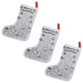 thumbnail image 1 of Set of 3 Paint Your Own Santa and Reindeer Christmas Stocking, 1 of 3