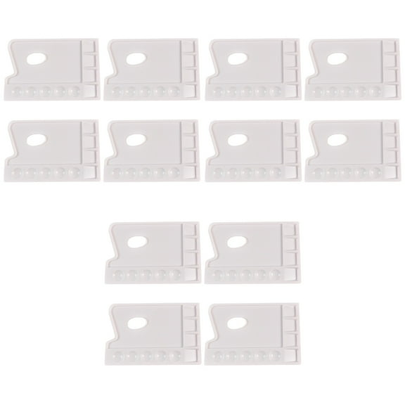 Set of 3 Palette Pallets Paint Tray Palettes Trays for Painting White