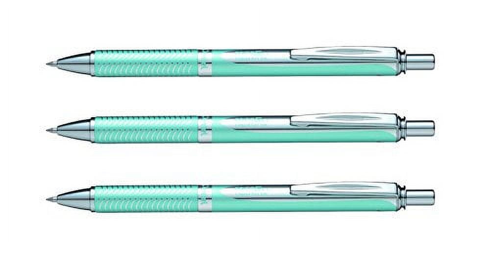 Set of 3 Pentel 0.7 mm EnerGel Alloy RT Roller Ball Retractable Liquid Gel Pen bundled by Maven Gifts