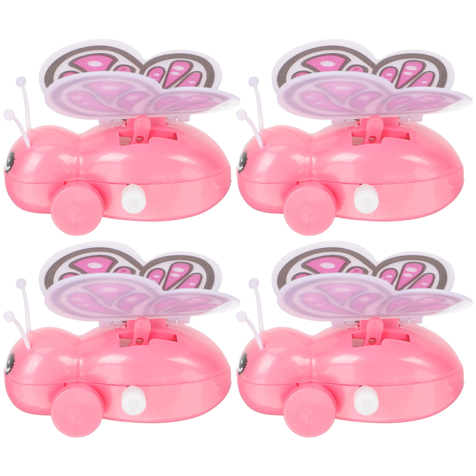 Set of Pink Flamingo Wind up Toy Windup Butterfly Easter Gift
