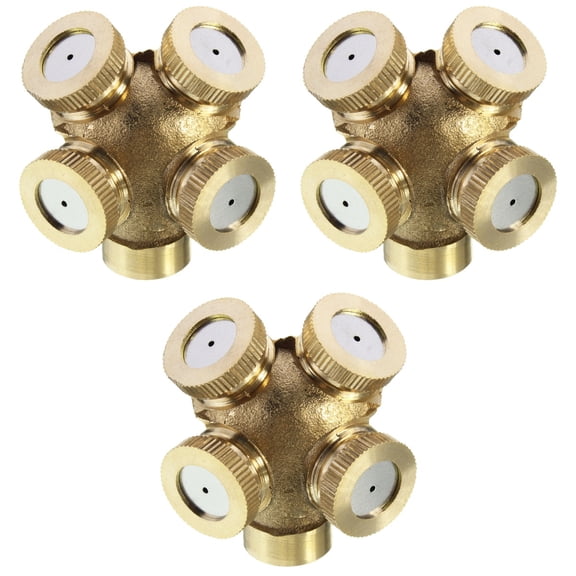 3 Pack Water Sprayer Nozzle Set for Garden Hose, Mist Sprinkler Fittings for Lawn and Plant Watering