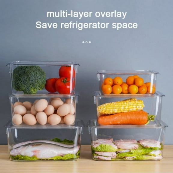 Set of 3 Plastic Stackable Closet Storage Organizer Bins with Pull Out Drawer for Cabinet, Desk, Shelf, Cupboard, or Dresser Organization