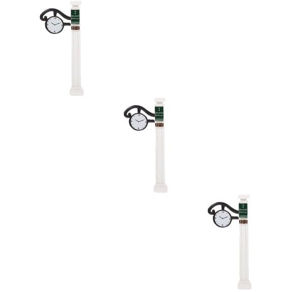 Set of 3 Post Mini Road Sign Plugin Scene Decoration 9X3.8X1CM