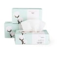 thumbnail image 1 of Set of 3 PurCotton Quality Cotton Tissue 100% Cotton 100pc/BX Pack 200mmx200mm Sheet Super Soft 原厂正品 (300 Pack) …, 1 of 8