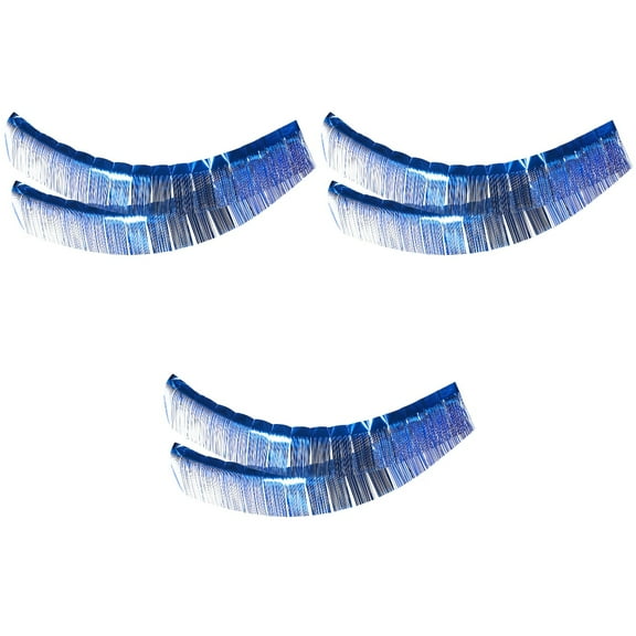 Set of 3 Rainbow Foil Fringe Tinsel Backdrop Glitter Float Parade Curtain