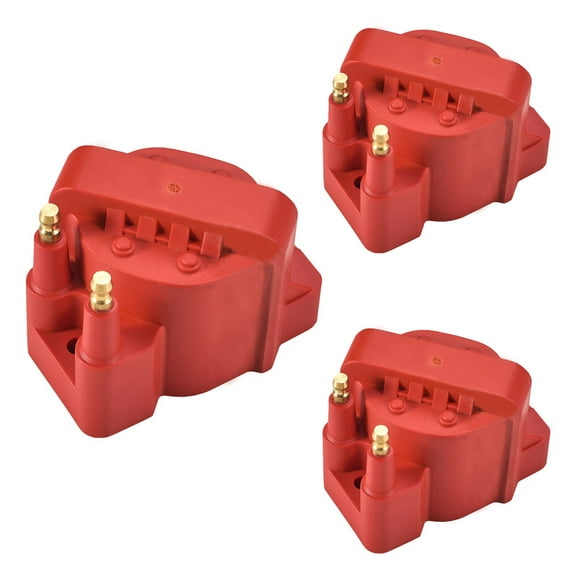 Set of 3 Red Energy ISA Ignition Coils Compatible with Chevrolet Malibu Impala Buick LeSabre Regal Replacement for DR39 C849