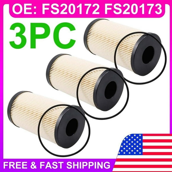 Set of 3) Replace Fuel Filter FS20172 For Peterbilt 367 389 587 Replace K37-1029