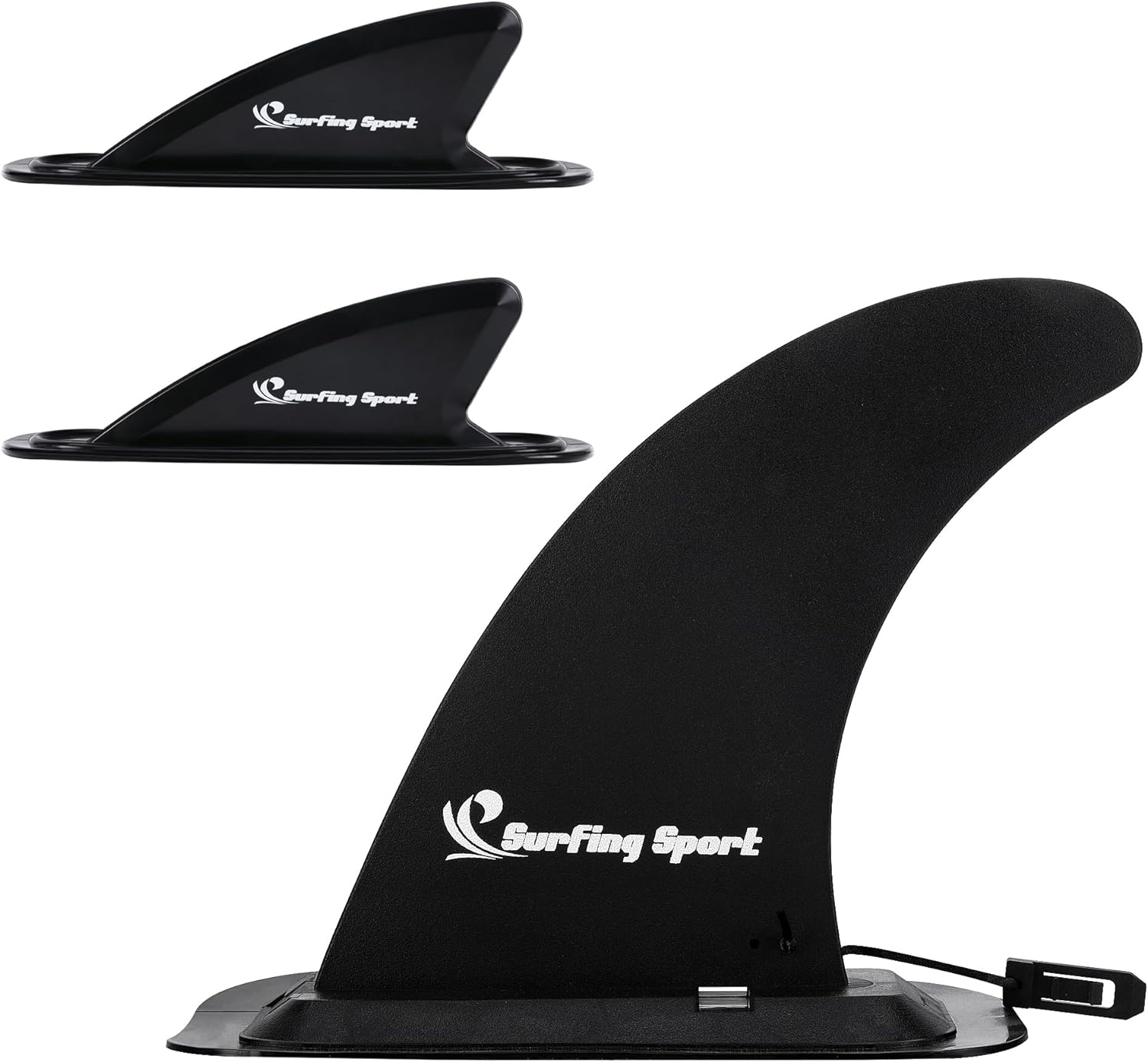 Set of 3 Replacement Paddle Board Fin,Detachable Surfing Watershed Fin