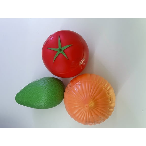 Set of 3 Reusable Vegetable Storage Container for Fridge Tomato/Avocado/Onion